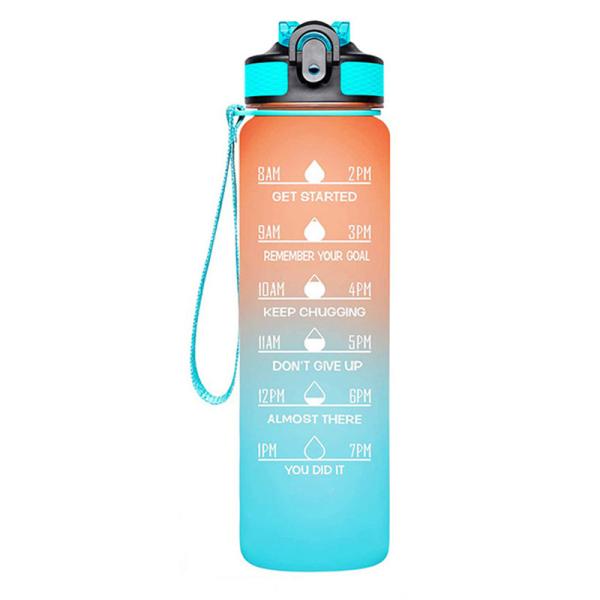 Trigger Spray PET Plastic Sports Water Bottles Running Insulated Motivational