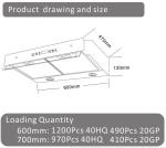 Cooking Appliances Ventilating Fan Wall Mounted Slim Cooker Hood