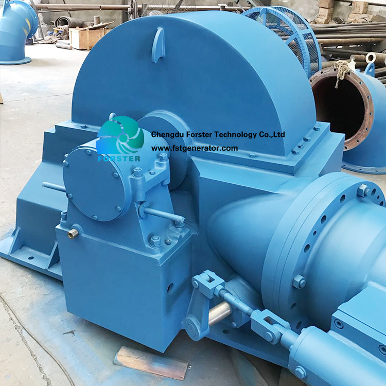 Stainless Steel Runner Turgo Turbine Generator 982.6 Kw Output 400v/6300v