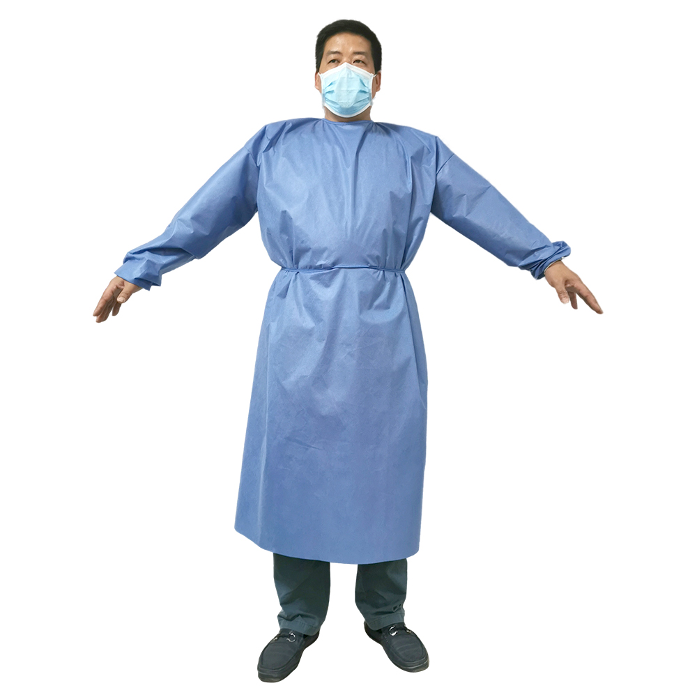 Custom Disposable Sterile Medical Surgical Hospital Gowns Waterproof SMS Protective Clothing