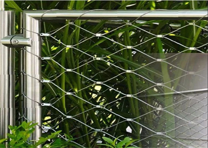 Flexible Stainless Steel Rope Wire Zoo Mesh, Decorative Cable Mesh Netting Fabric