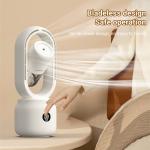 HOMEFISH 300ml Water Tank 2000mah Rechargeable Room Humidifier Fan Without Vane