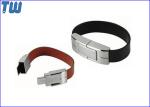 Solid Leather Bracelet 4GB USB Memory Drive Personalized Branding