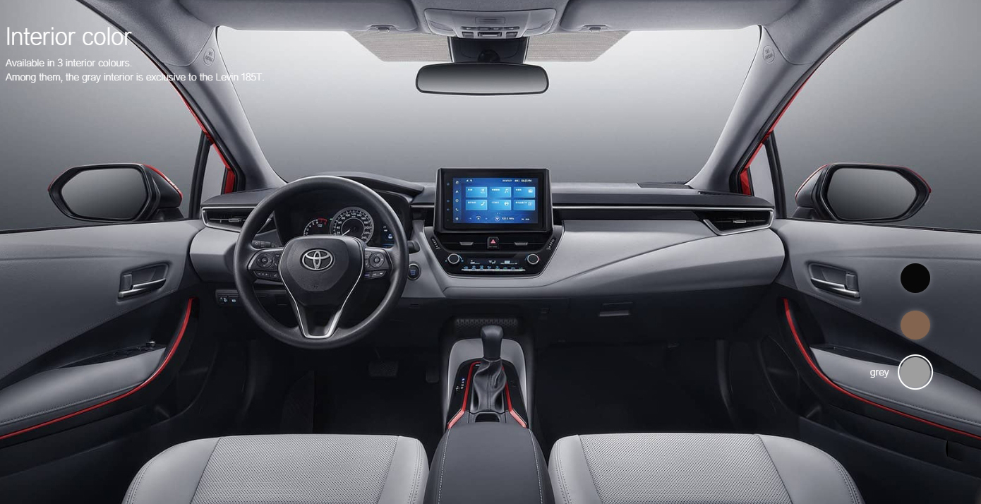 TO-YOTA LEVIN Hybrid Electric Car High Speed Electric Vehicle with 2700mm Wheelbase and 5 Seating Arrangements