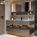 Kitchen Cabinet and Modern Wood Double Sink Bathroom Vanities with Waterproof