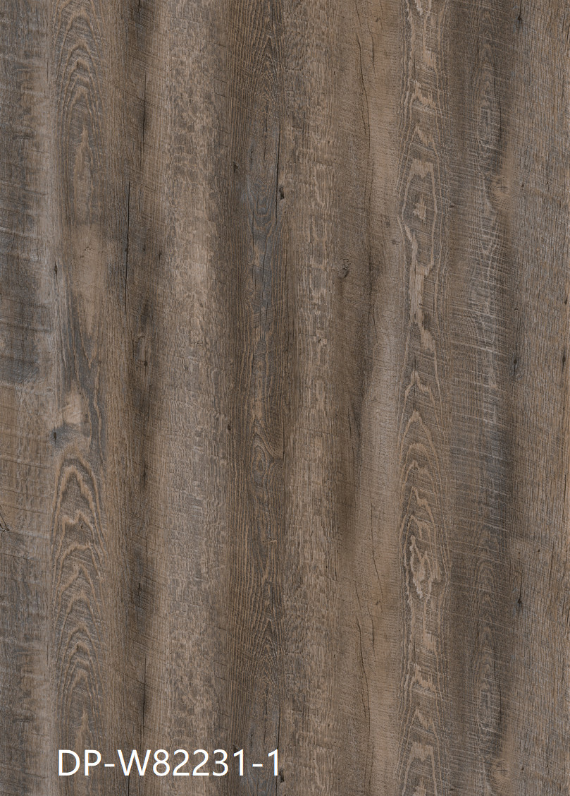 4mm SPC Wood Flooring Eco Friendly Flame Resistant Stone Plastic Composite Antique Pine Unilin Click GKBM DP-W82231