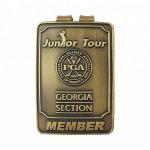 Wholesale promotion gold metal money clips with customized logo