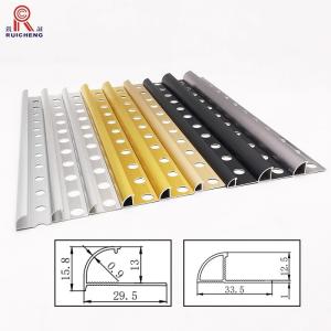 Quality Building Accessories Aluminum Tile Trim 6063 / 6061 Round Shape Extrusion Profile wholesale