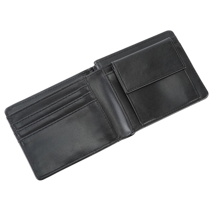 Custom Leather Sublimation Plain Men'S Open-Top Compact Wallet With Card Slots For Sublimation Printing