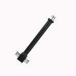 698-2700MHz Black Round N Female 2 Way RF Power Divider Splitter