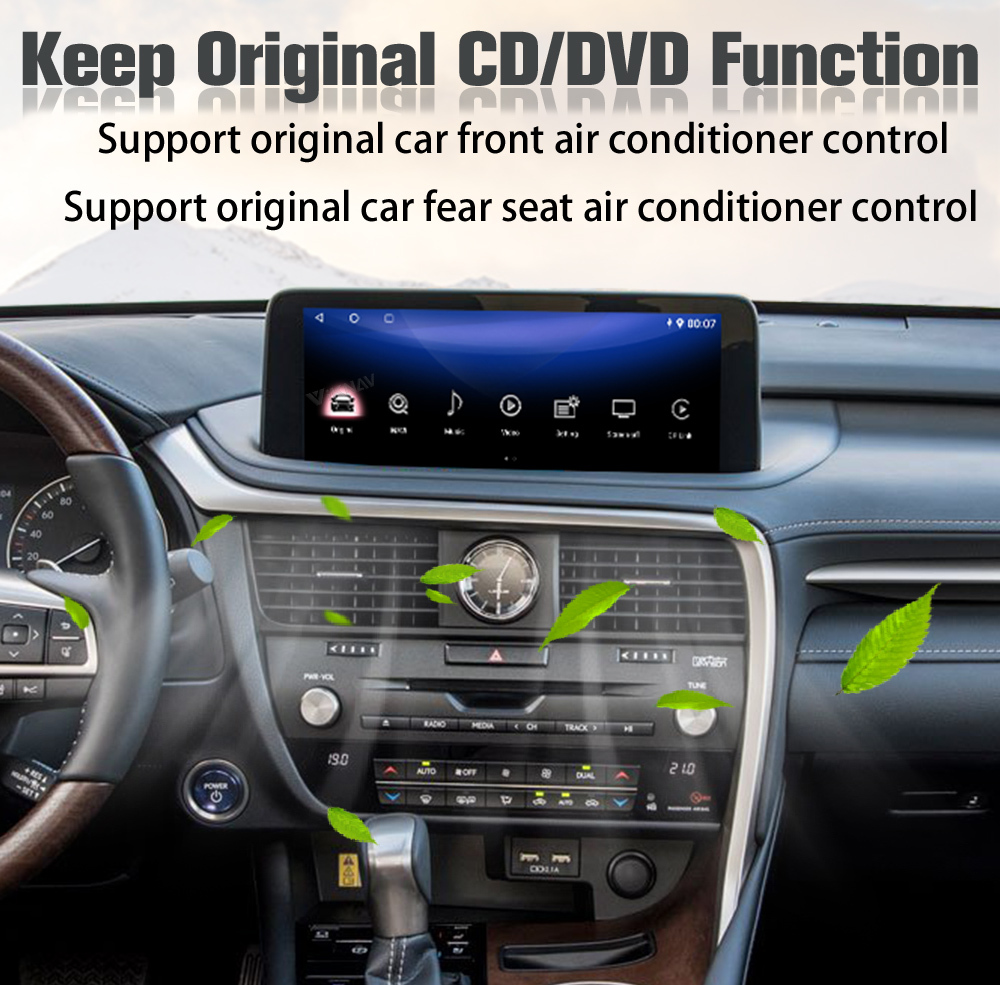 Viknav Car Radio For LEXUS RX (2020-2021)12.3 inch Auto Vertical Screen Wireless Carplay GPS Navigation Multimedia