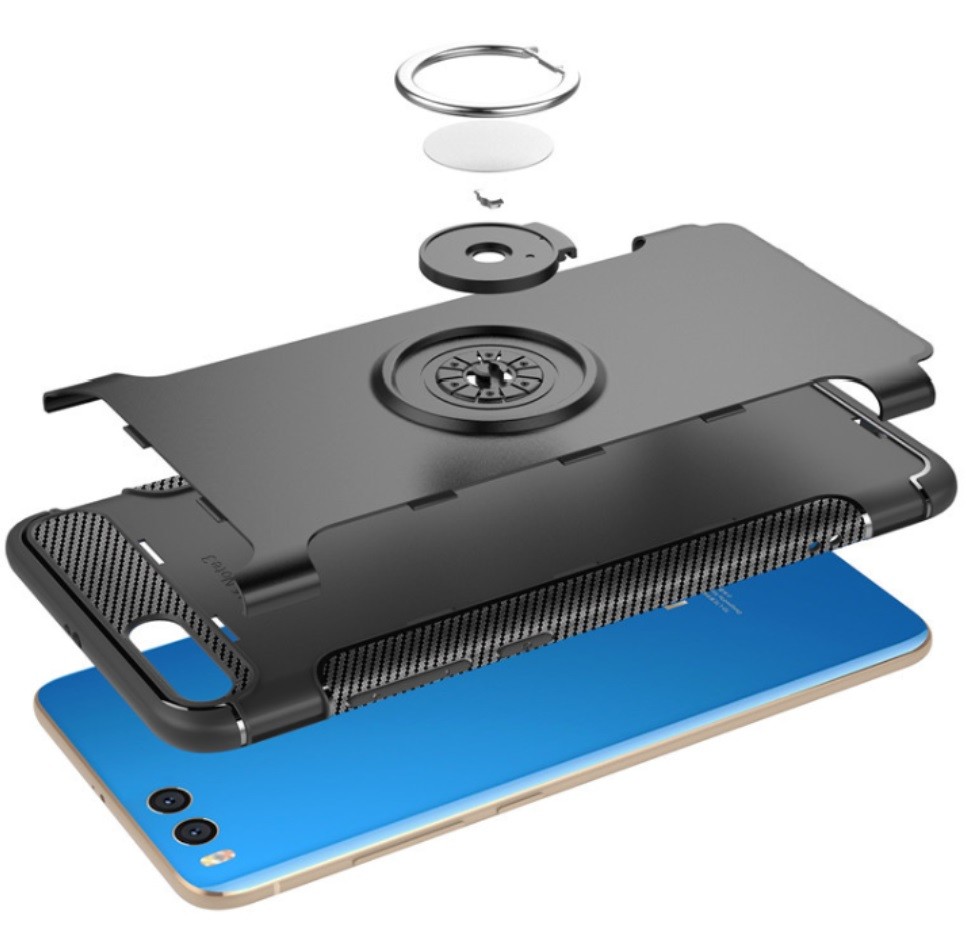 Ring Magnetic Armor 2 in 1 PC+TPU bracket shatter-resistant Case For Xiaomi F1 Max3 A2 Mi5x S2 Mi8 Exploror MIX2S Cover