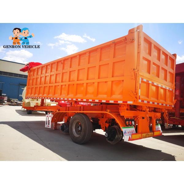 Cheap Heavy Duty 3 Axles Dump Tipping Truck Trailer With Mechanical suspension/ America type for sale