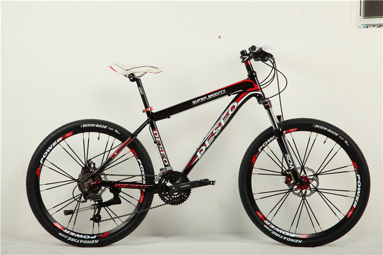High grade hydraulic disc brake Shimano 24/27/30 speed 27.5 inch alloy mountain bicycle with 24 hole spoke wheel