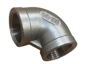 China Casting 150lb Stainless Steel Thread 304 Pipe Fittings Elbows on sale