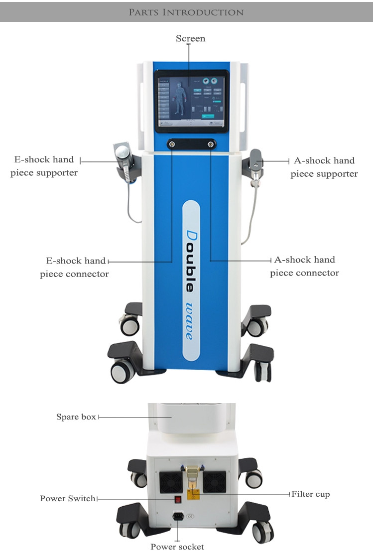 50mj To 200mj ESWT Shockwave Therapy Machines C Mode P Mode
