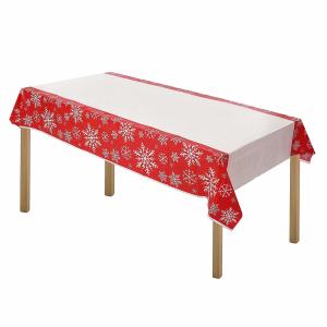 Quality PEVA Festival Disposable Plastic Tablecloths Gravure Printing wholesale
