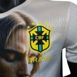 Brazil White Jesus Special Edition Jersey Group Customized Exclusive Design