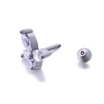 New design korea style butterfly zircon stud earrings for girls