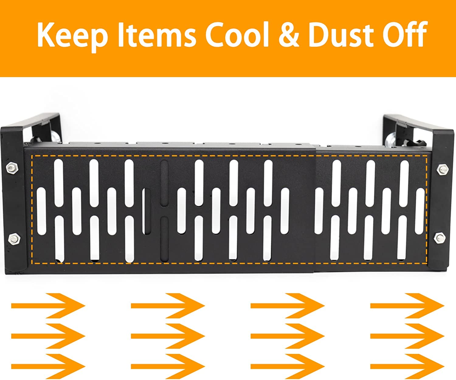 Adjustable Under Desk Cable Management Tray with Hooks Customized ISO9001 Rohs CE