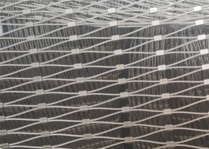 Ferruled Safety Fence 2mm Stainless Steel Wire Rope Mesh