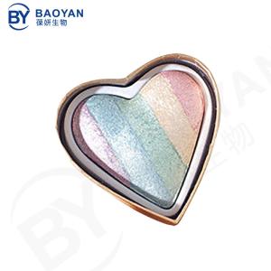 Quality Rainbow Gradient Color Pearl Shimmer Eyeshadow Makeup Heart Shaped wholesale