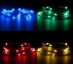 CR2032 Battery Operated 2m Colorful Micro LED Copper Wire String Lights For