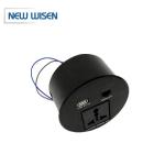110v-240v European Desk Socket Outlets Round Multi Plug 100mm