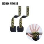 54cm Cotton Deadlift Weight Lifting Wrist Straps Neoprene Pad 38mm