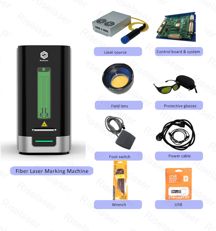 Energy Box Laser Marking Machines Auto Focus 10000mm/S For Jewelry Ring
