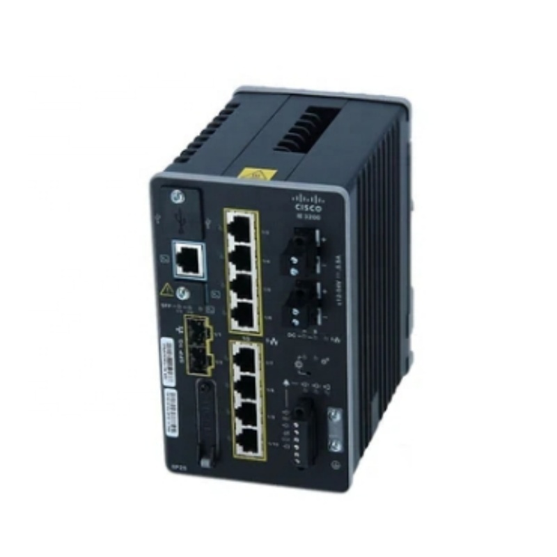 New Original IE-3200-8P2S-E Network Switch Managed 8 X 10/100/1000 (PoE+) + 2 X Gigabit SFP DIN Rail Mountable PoE