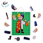 Parent Child Interaction Magnetic Puzzles For Toddlers Different Uniforms