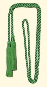 Quality 52 Inches long soft rayon cotton honor cord with 4 inches tassels trimmings on both ends wholesale