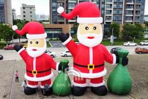 Quality Inflatable Santa Claus 20ft 26ft 33ft High Christmas Decorations Blow Up Santa wholesale