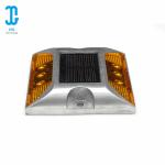 Yellow Waterproof Solar Road Studs High - Pressure Casting Aluminium Alloy Body