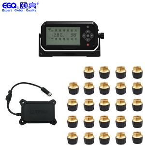 Quality Real Time 433.92MHZ Twenty Four Tires Truck OTR TPMS wholesale