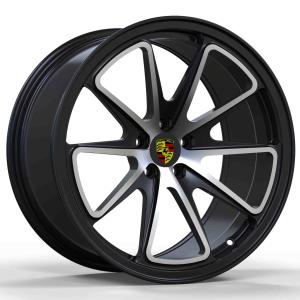 Quality Matte Black Monoblock Custom Forged Wheels PCD 5-130 18 Inch Porsche Rims wholesale