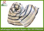Manufacturer pinstripe lightweigt infinity print scarf 60*180cm 100g summer