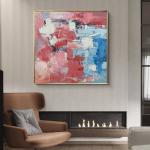 OEM Home Decor Wall Art Hand Painted Canvas Oil Painting Abstract Colorful