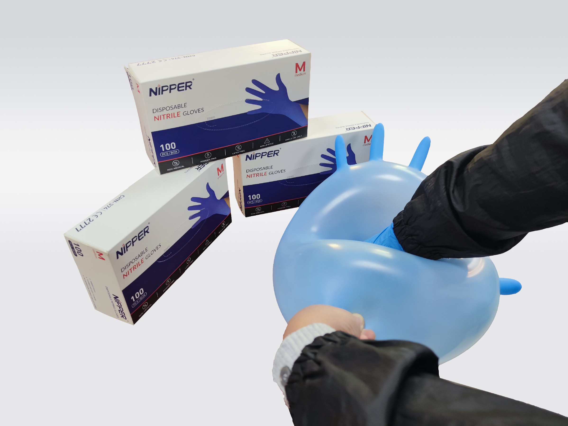 Medical Examination Disposable Nitrile Gloves Nitrile Coated Gloves