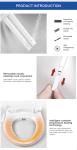 Hot sell japanese heated bidet toilet seat plastic