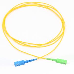 Quality PVC LSZH Jacket Single Mode Fiber Jumpers 0.3dB Insertion Loss Optical Jumper Cord wholesale