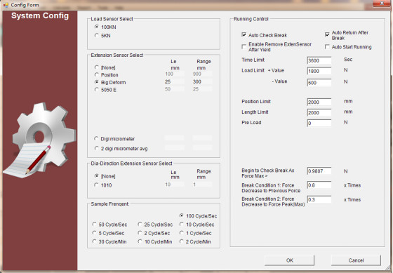 Closed Loop Control Software 100KN Servo Control Universal Tensile Testing Machine