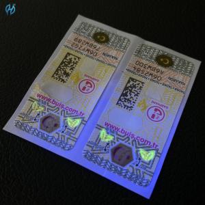 Quality Anti-counterfeit Tax Stamp Duty with Invisible UV Surface Finishing wholesale
