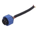 M15 3 Pin Circular Connector / Plug 3 Pin Male Connectors
