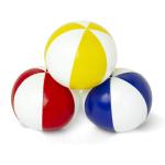PVC Soft Stuffed Leather Juggling Ball Colorful Sports Training