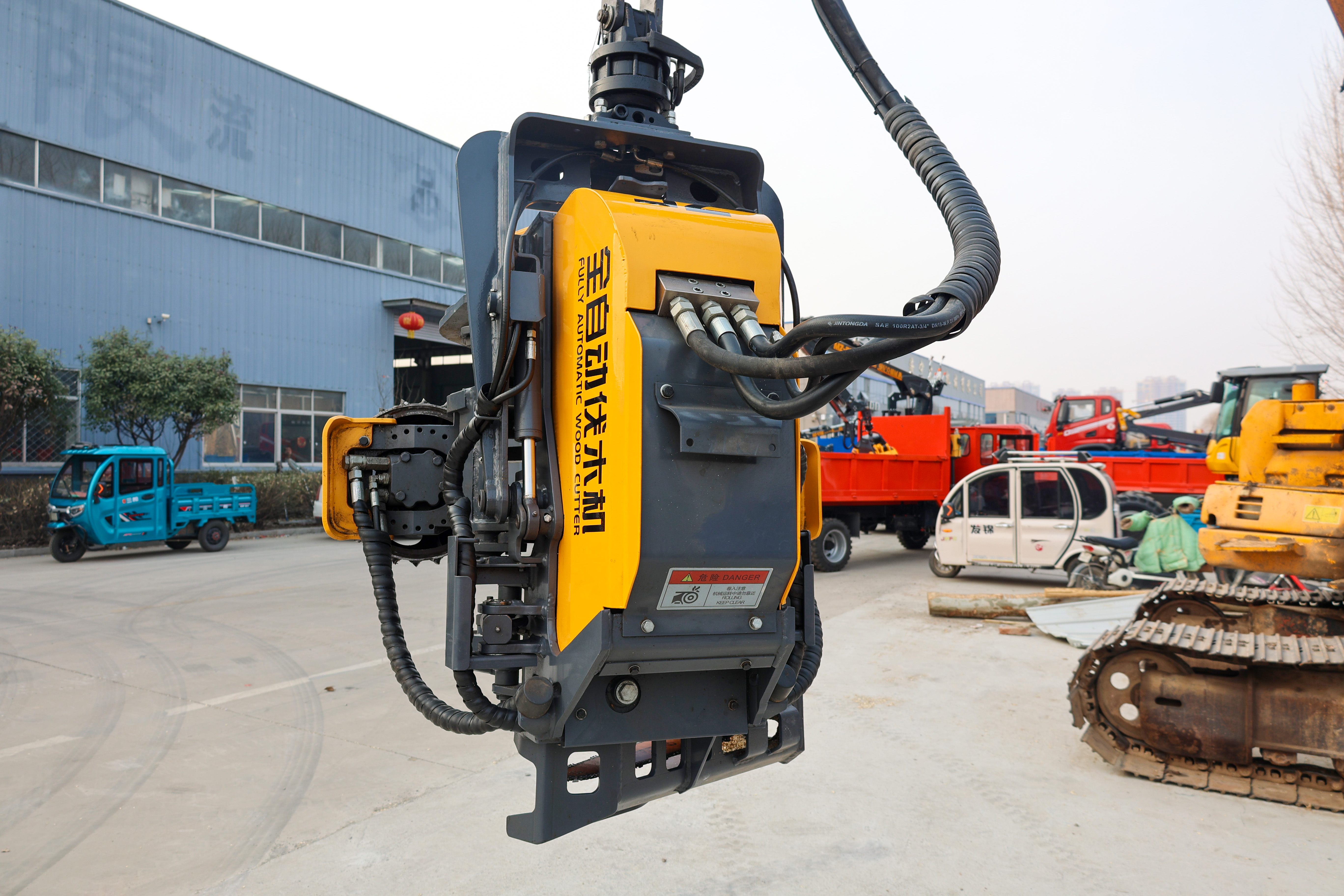 Forestry tree harvester automatic whole tree felling machine cutting machine cutter wood