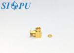 SMP Female Right Angled RF Coax Connectors Mate With 2# Semi Rigid Cables