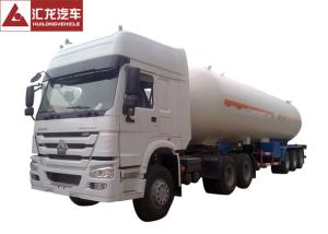 Quality 25 Tons LPG Tanker Truck , White LPG Transport Truck Lean Alloy Steel Tank High Reliability wholesale