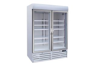 Quality 880 Liters Plug In R290 Refrigerant Swing Upright Glass Door Freezer Merchandiser wholesale